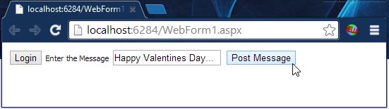 Message to Posting User Wall